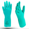 găng tay cao su màu xanh chống axit
